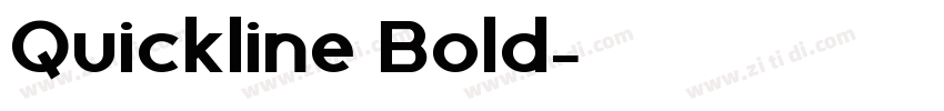 Quickline Bold字体转换